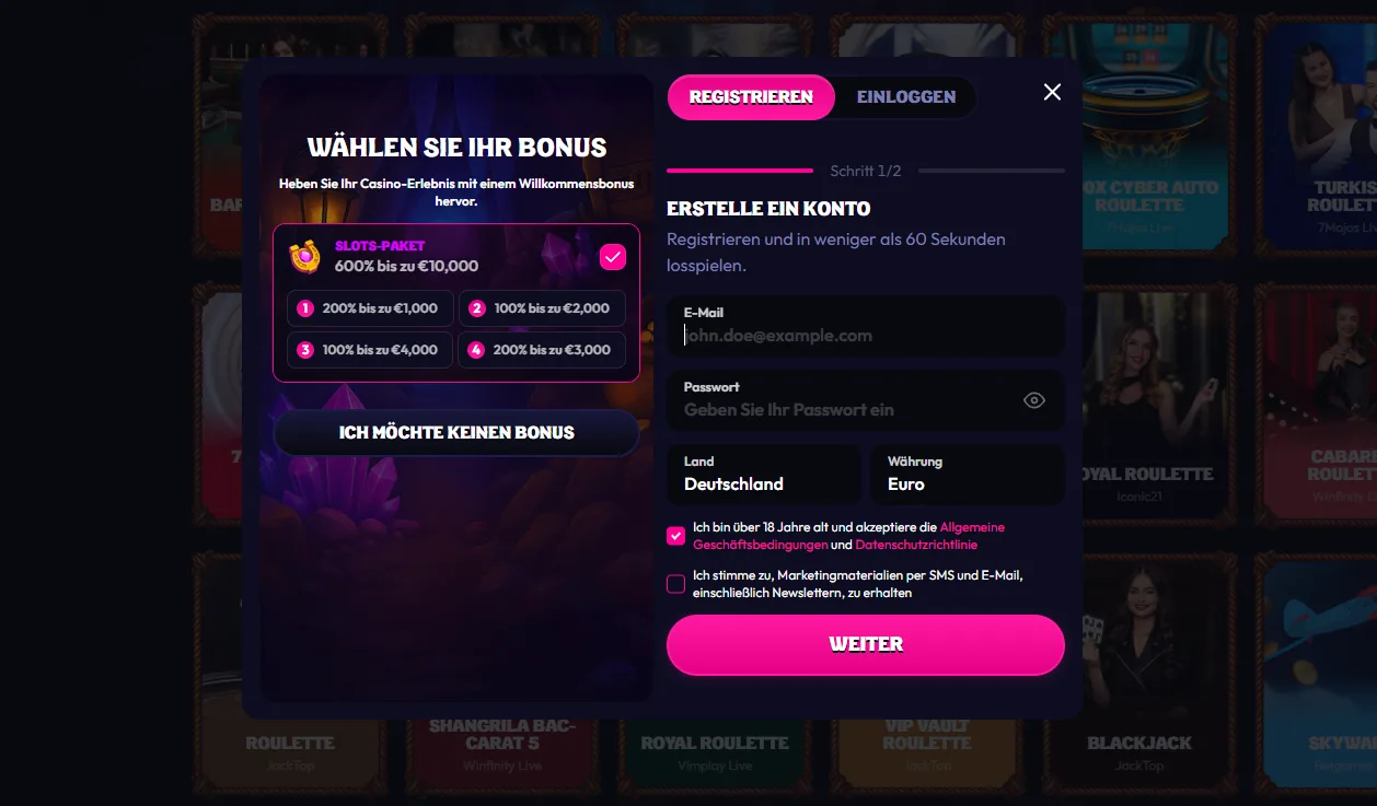 Wildzy Casino Anmelden